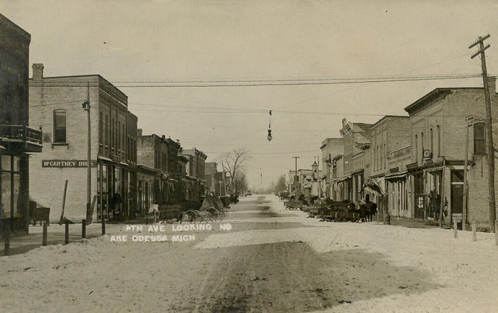 Lake Odessa - Old Postcard (newer photo)